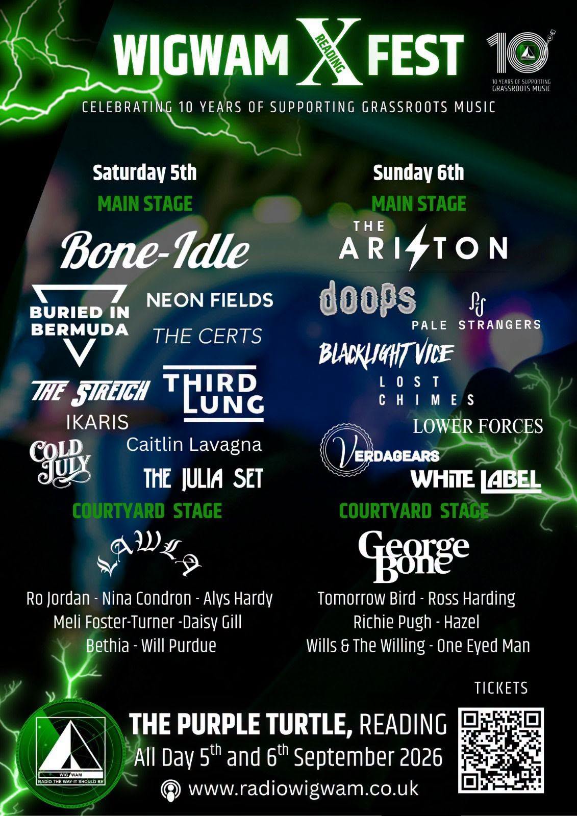 Radio Wigwam Celebrate 10 Years With A Weekend At The Purple Turtle!!